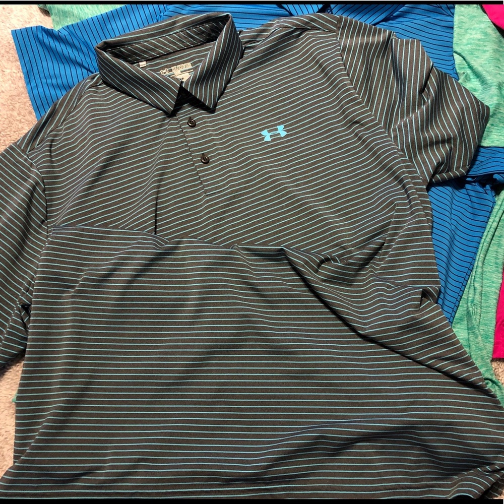 Under Armour Heat Gear Golf Shirts.